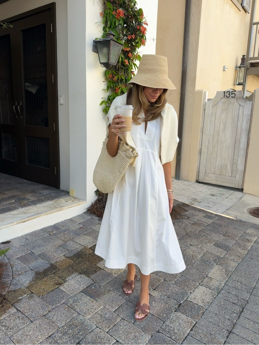 White Peplum Shirt Dress